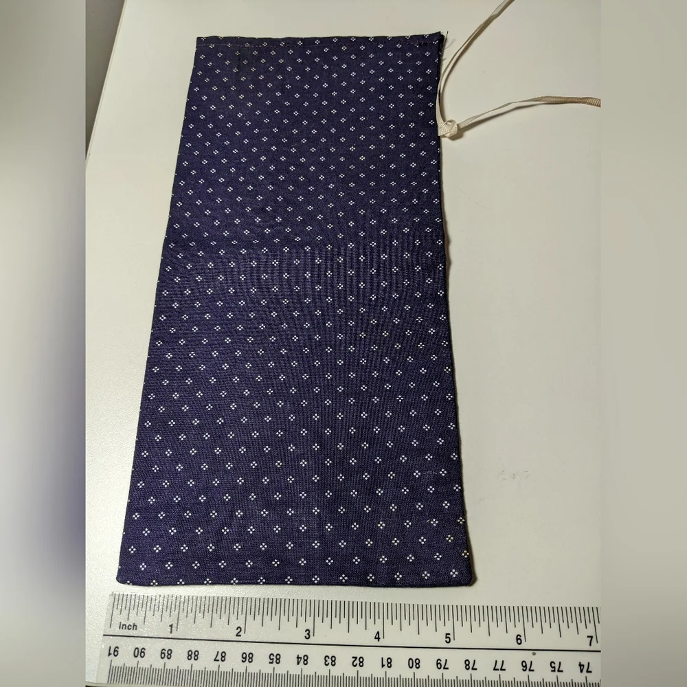 2 Cloth Gift Bags, Owl , Blue Dots, Reusable, Fabric